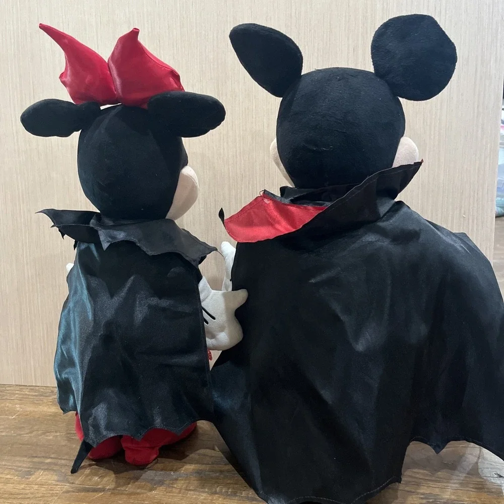 Set of Mickey Mouse As Dracula & Matching Minnie Halloween Door Greeters, 2017